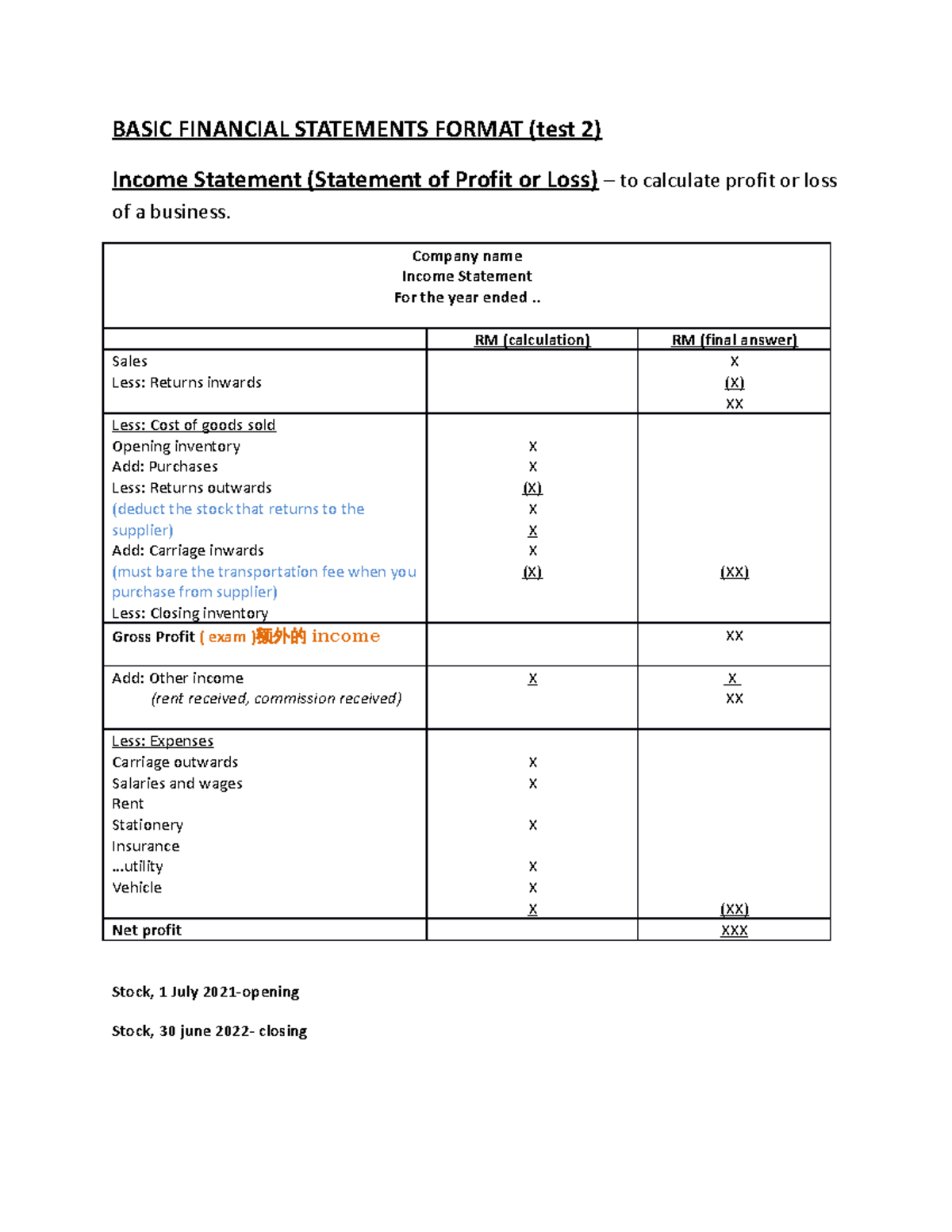 Basic Financial Statements Format -changed - BASIC FINANCIAL STATEMENTS ...