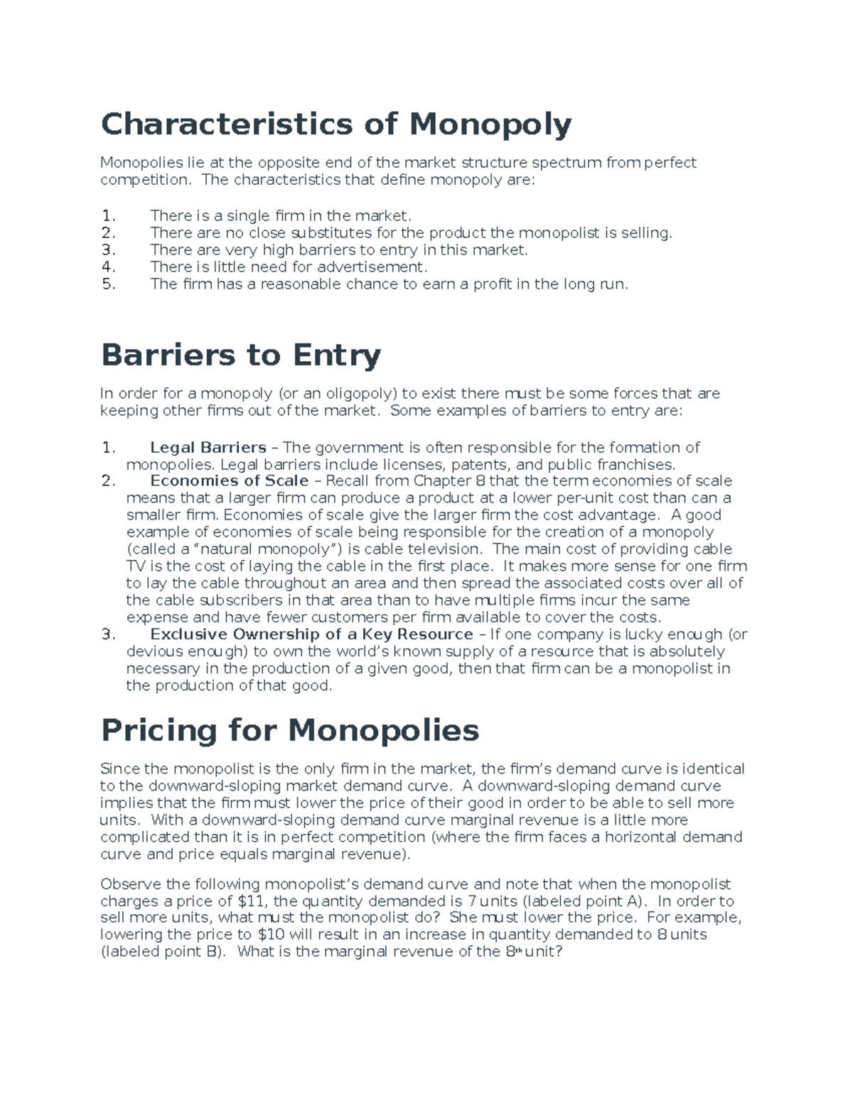 Monopoly in Economics, Definition, Characteristics & Types - Video &  Lesson Transcript