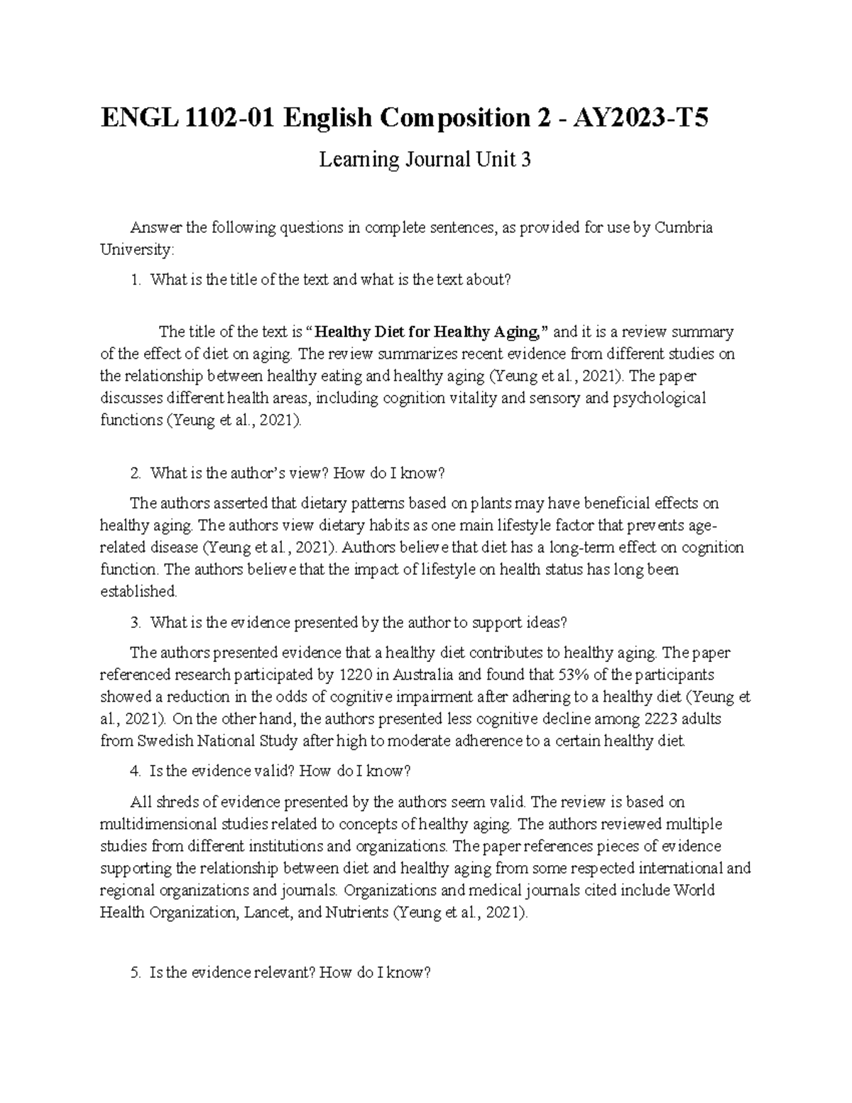 LJ 3 - Communicative English (FLEN 1011) - LJ 3 - ENGL 1102-01 English ...