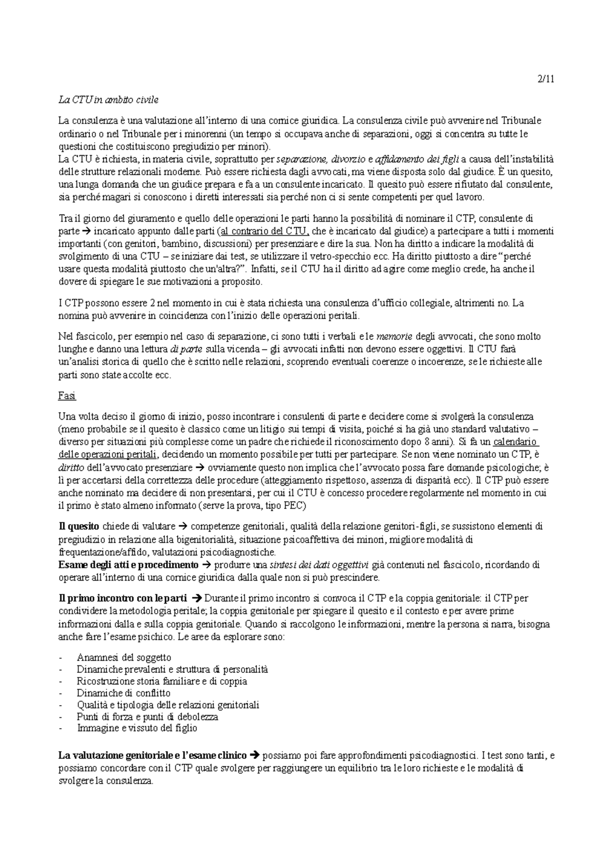 Appunti Su Consulenza Tecnica D'ufficio - 2/ La CTU In Ambito Civile La ...