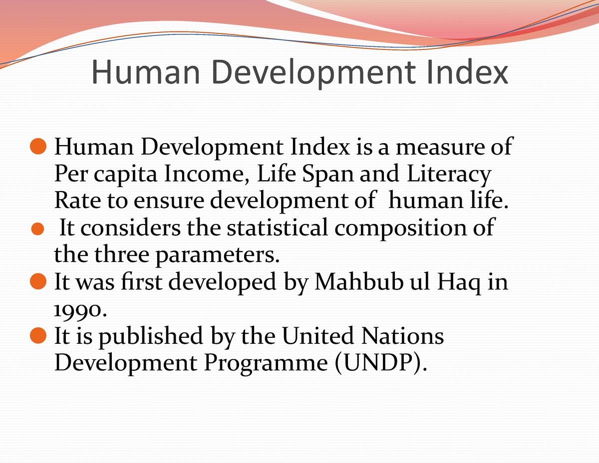 literature review on human development index