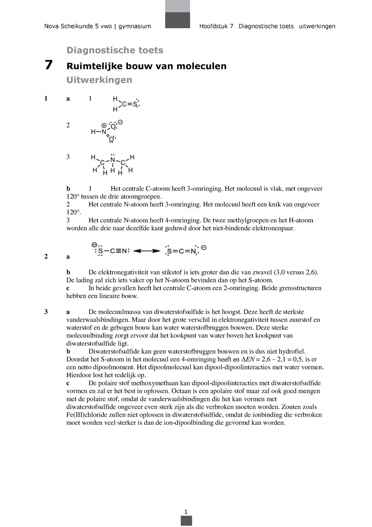 Nova Sk 5 Vwo Diagnostische Toets Hst 7 Uitwerkingen Nova Scheikunde 5 Vwo Gymnasium 1907