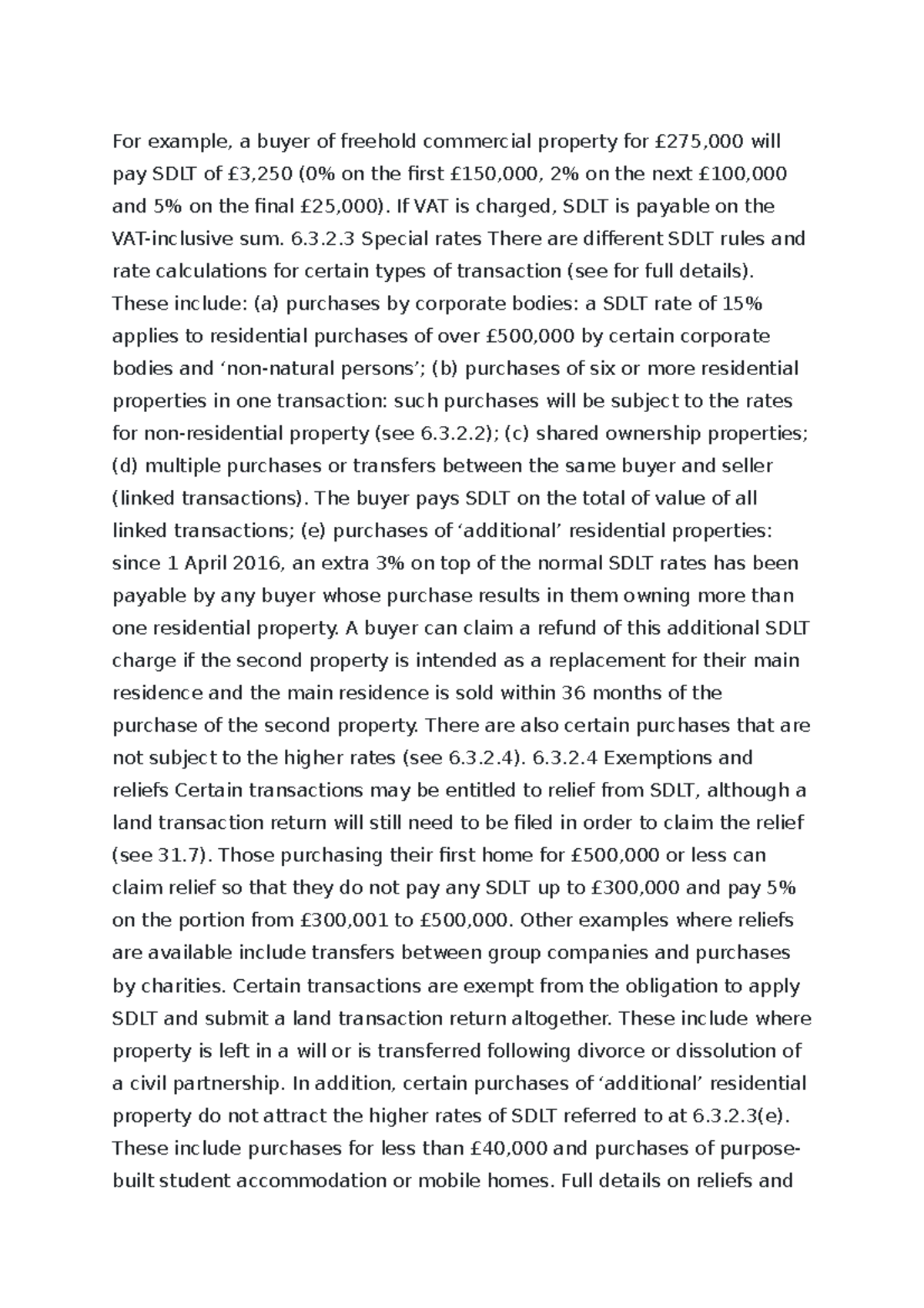 Chapter 6 Real Estate For example, a buyer of freehold commercial