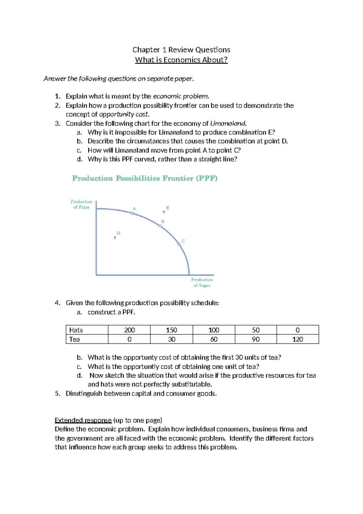Chapter 1 Review Questions - Chapter 1 Review Questions What is ...