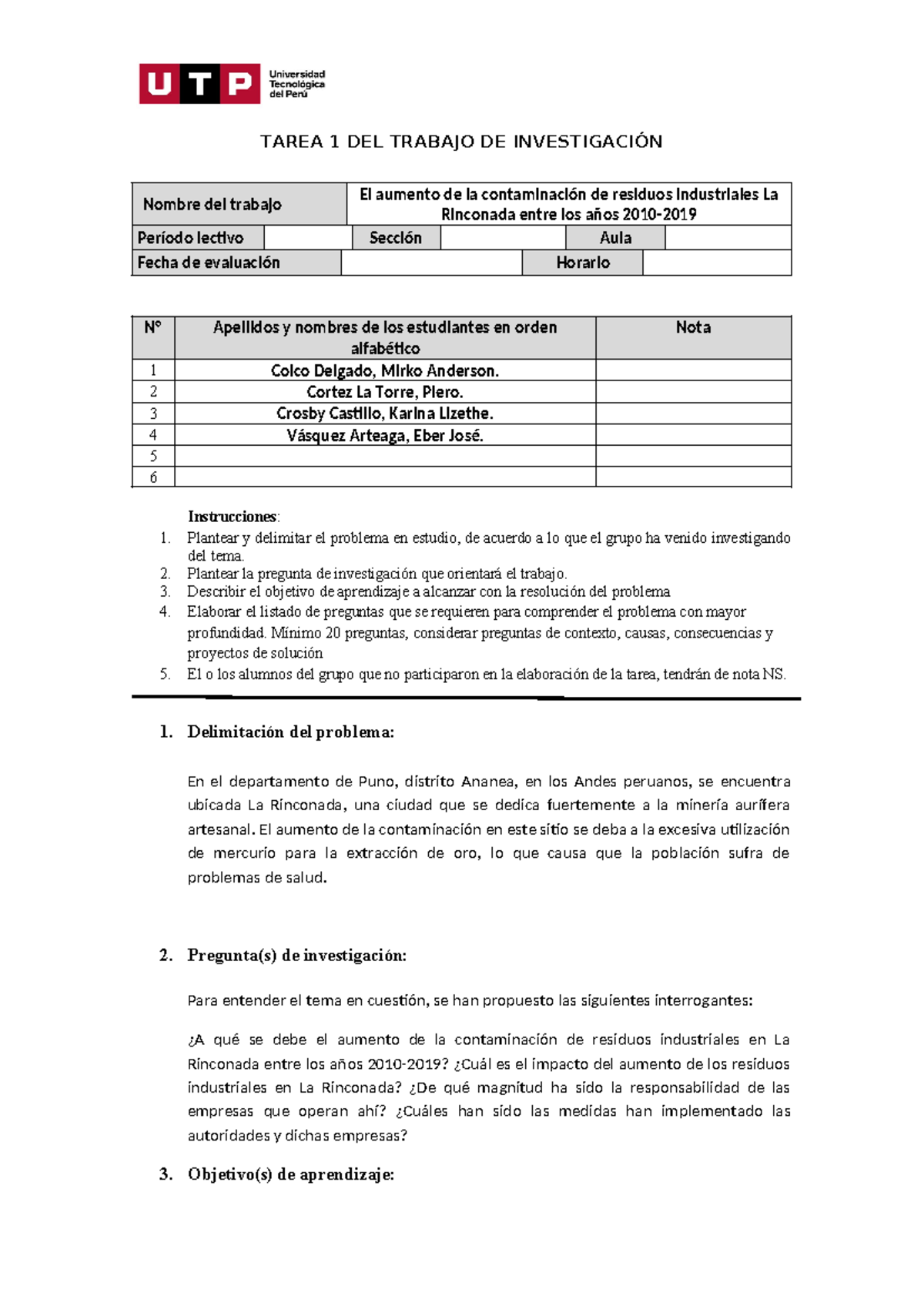 Semana 5 - Tarea 1 - Plantilla - trabajo completo - TAREA 1 DEL TRABAJO ...