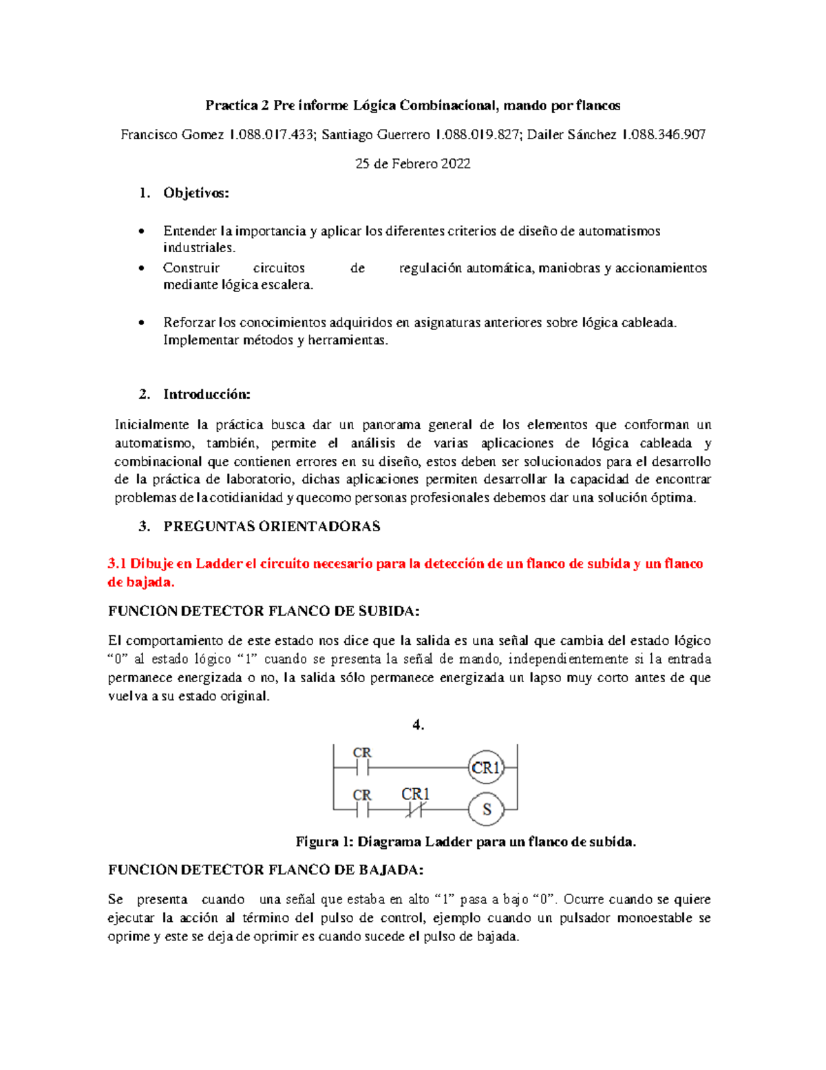 Preinforme P2 - Prieinforme 2 - Practica 2 Pre Informe Lógica ...