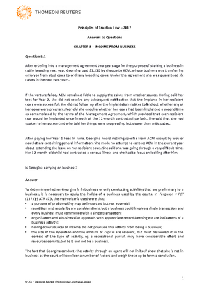 Tutorial Week 4 Tutes Law511 Australian Tax Law Cdu Studocu