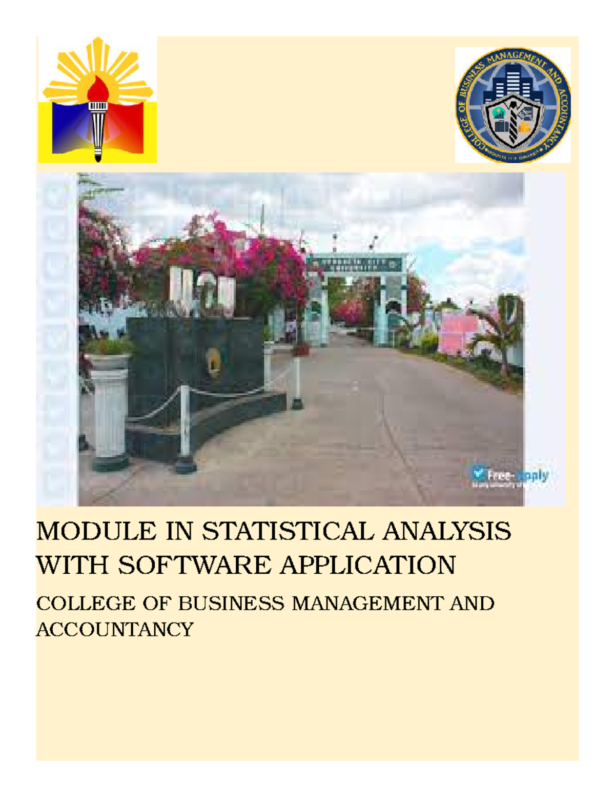 Statistical analysis module Chapter 3 in bachelor of Science in Account ...