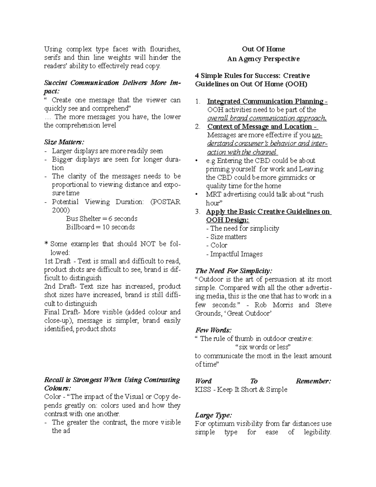 Advertising Reviewer - Out Of Home An Agency Perspective 4 Simple Rules ...