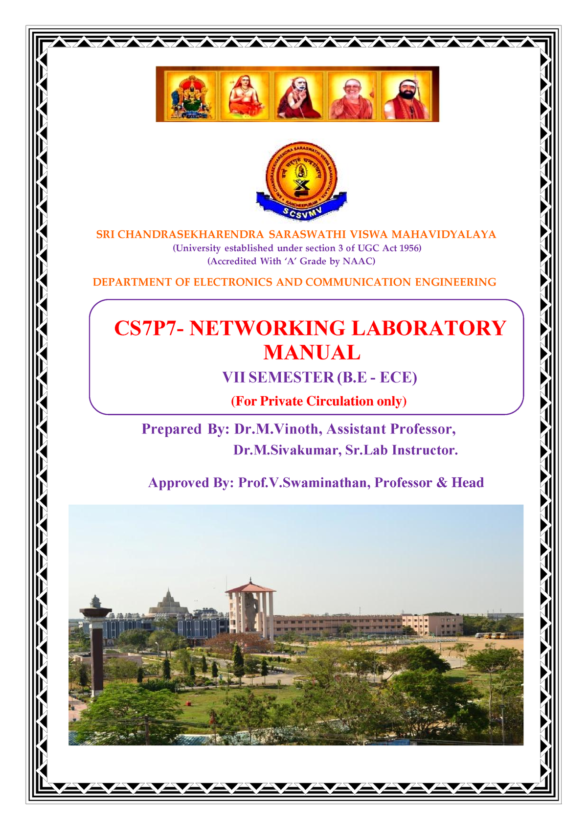 Dr.M.Vinoth_Computer_Networks_Lab - (University Established Under ...