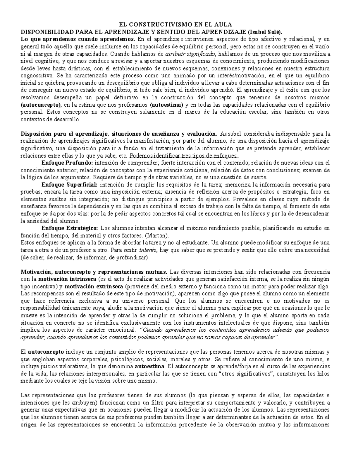 EL Constructivismo EN EL AULA - EL CONSTRUCTIVISMO EN EL AULA ...