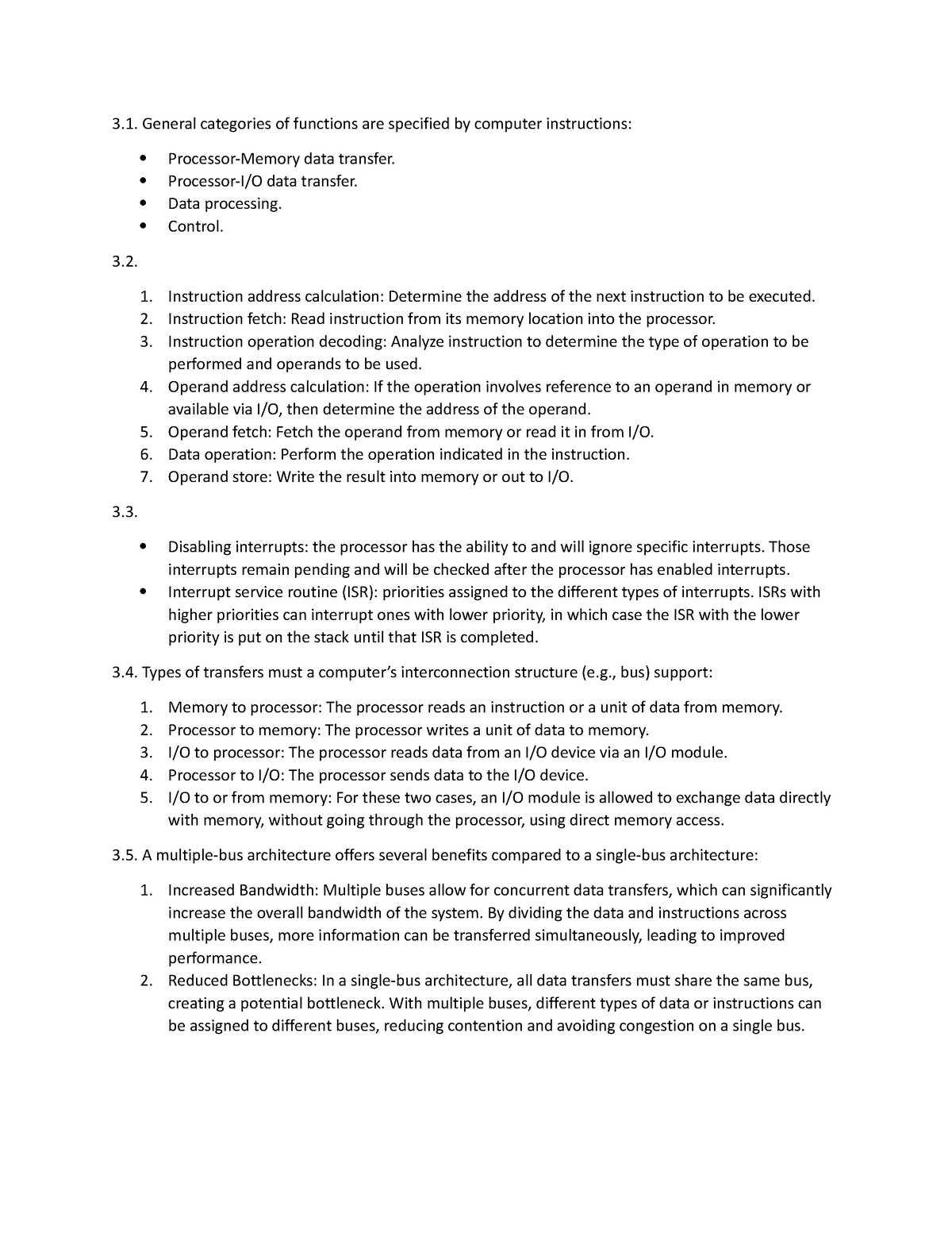 Chap 3 CEA - chap 3 lms - General categories of functions are specified ...