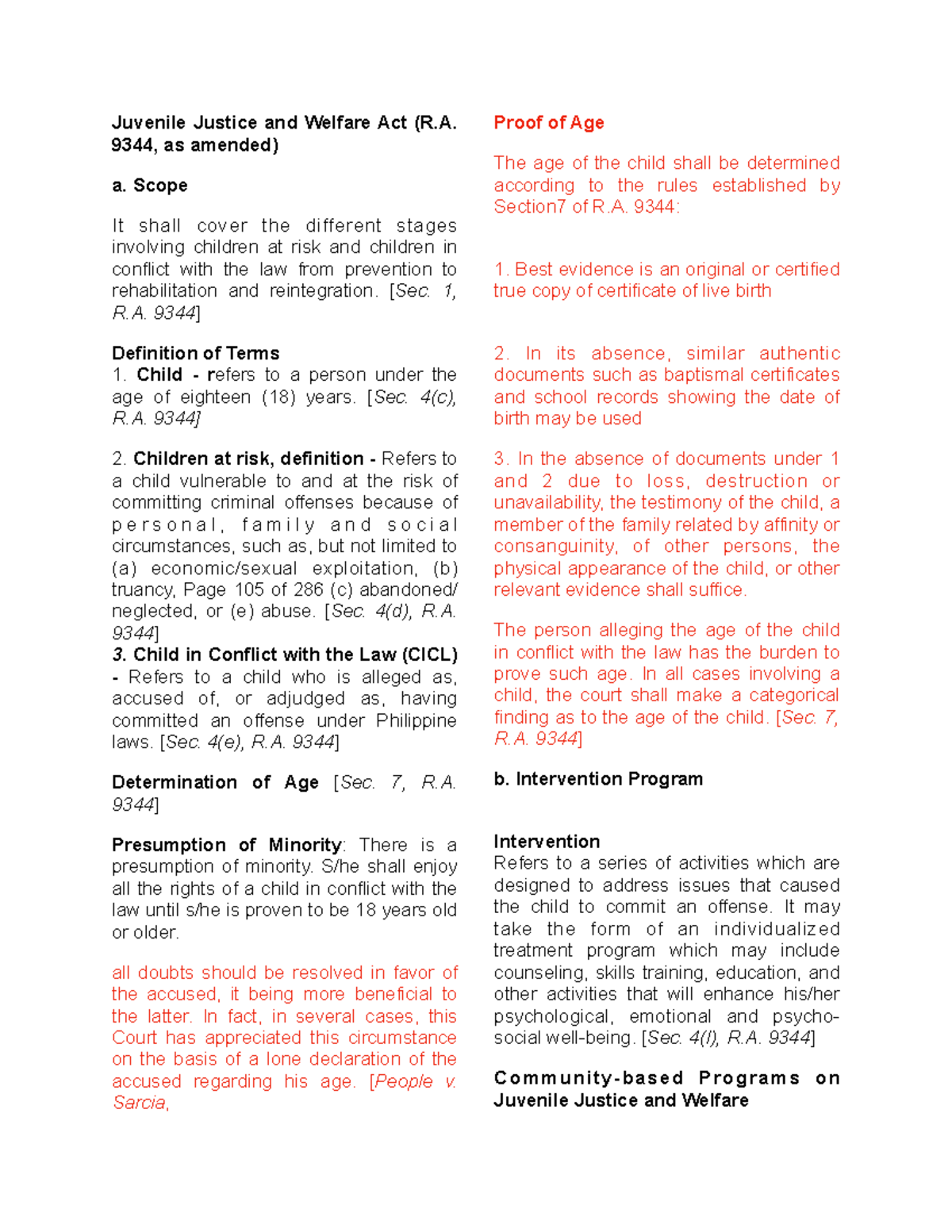 CICL Talk - cicl - Juvenile Justice and Welfare Act (R. 9344, as ...