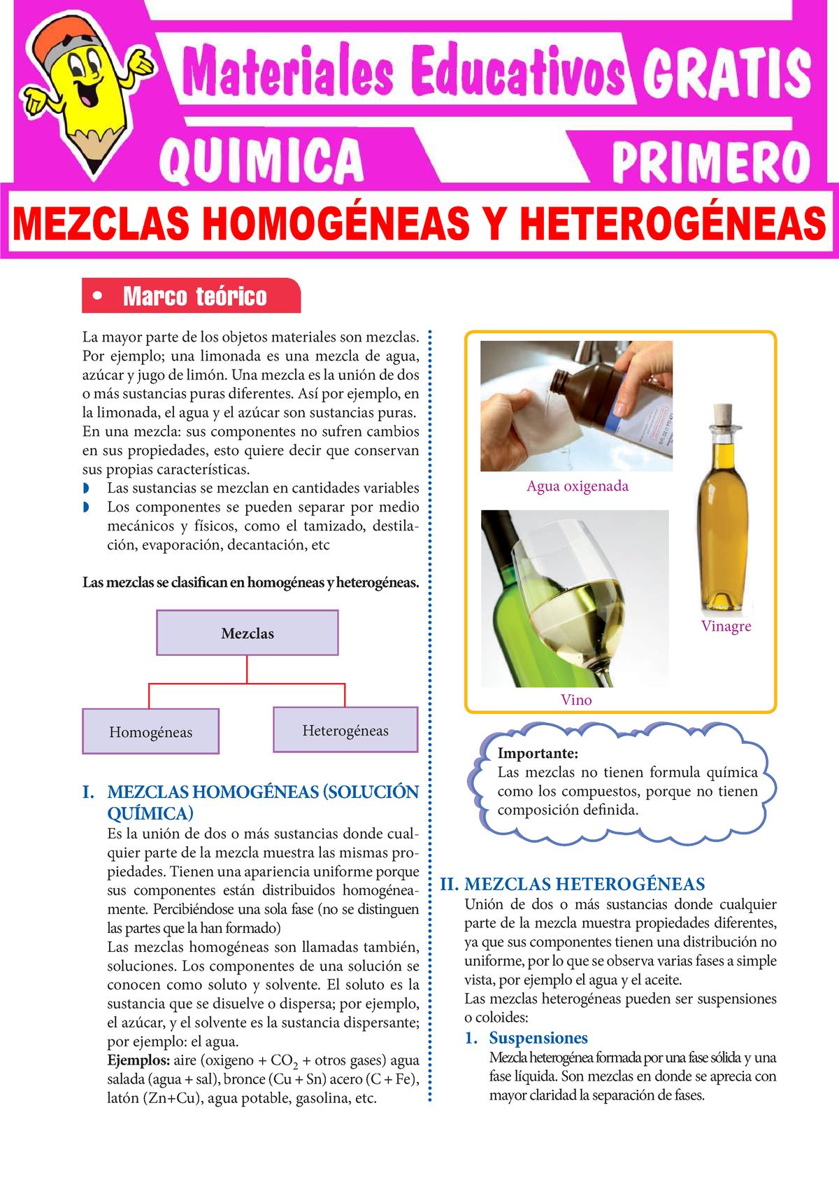 Mezclas Homogéneas Y Heterogéneas Para Primer Grado De Secundaria La Mayor Parte De Los 3269