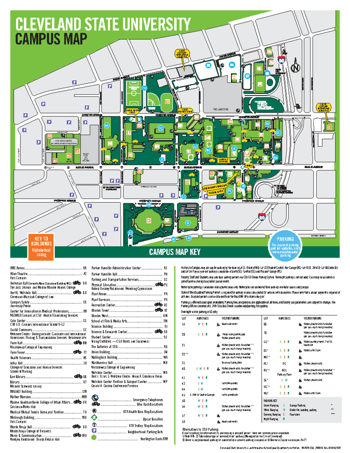 CSU Campus Map Cleveland State University Is An Affirmative Action