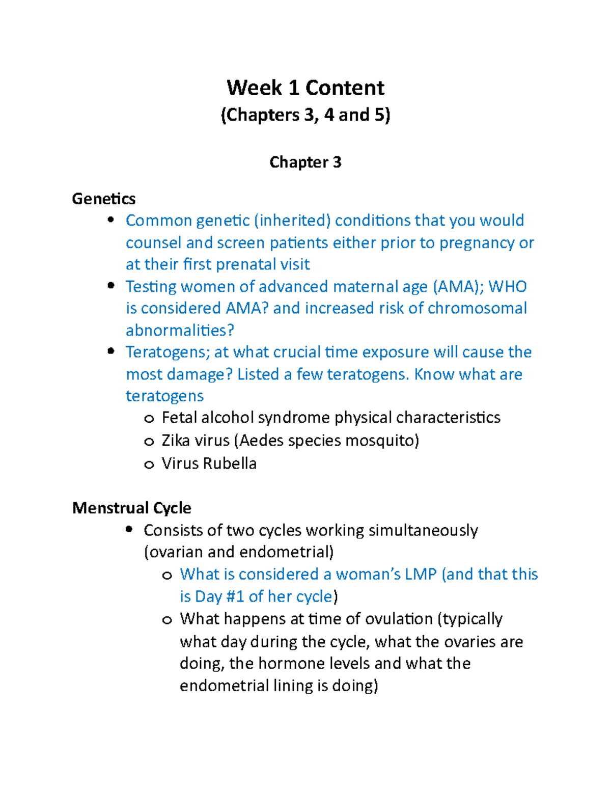Week+1+Highlights - Coursework - Week 1 Content (Chapters 3, 4 and 5 ...