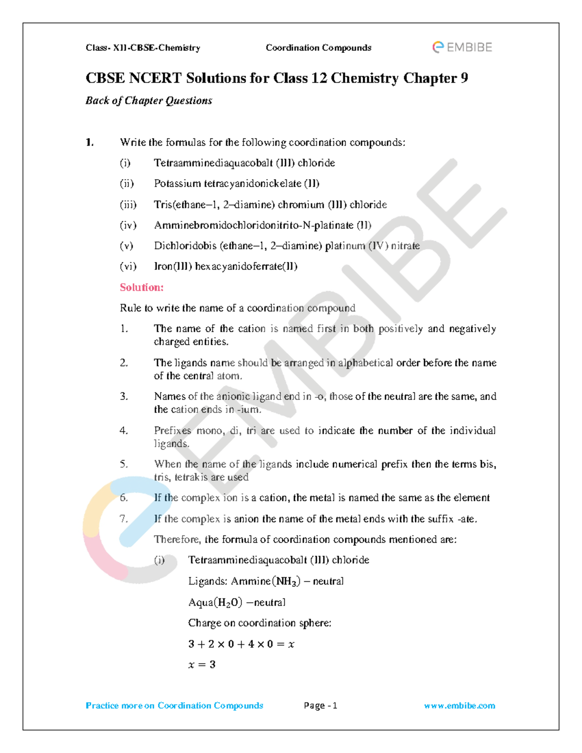 G12 Ncert Unit-9-Coordination-Compounds - CBSE NCERT Solutions for ...