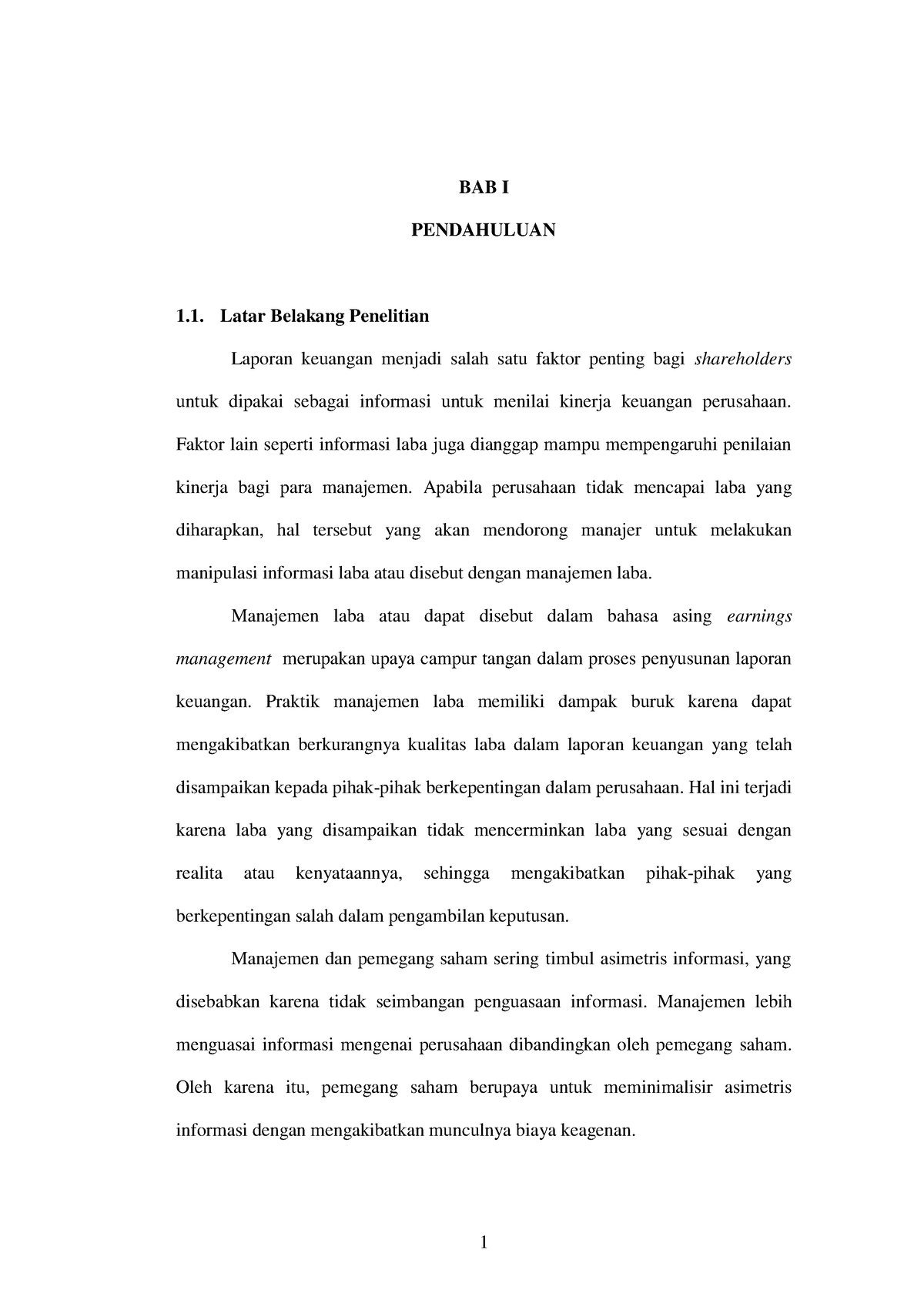 Pengaruh Penerapan TATA Kelola Perusahaan DAN Leverage Terhadap ...