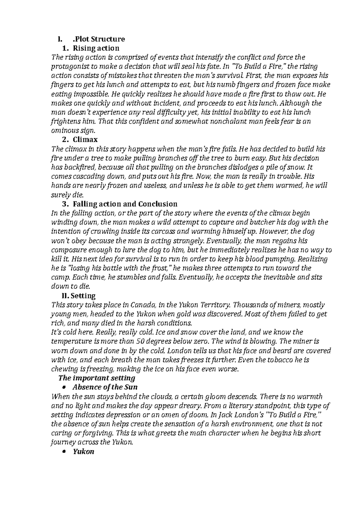 Kimyen Good look 1 I. .Plot Structure 1. Rising action The rising