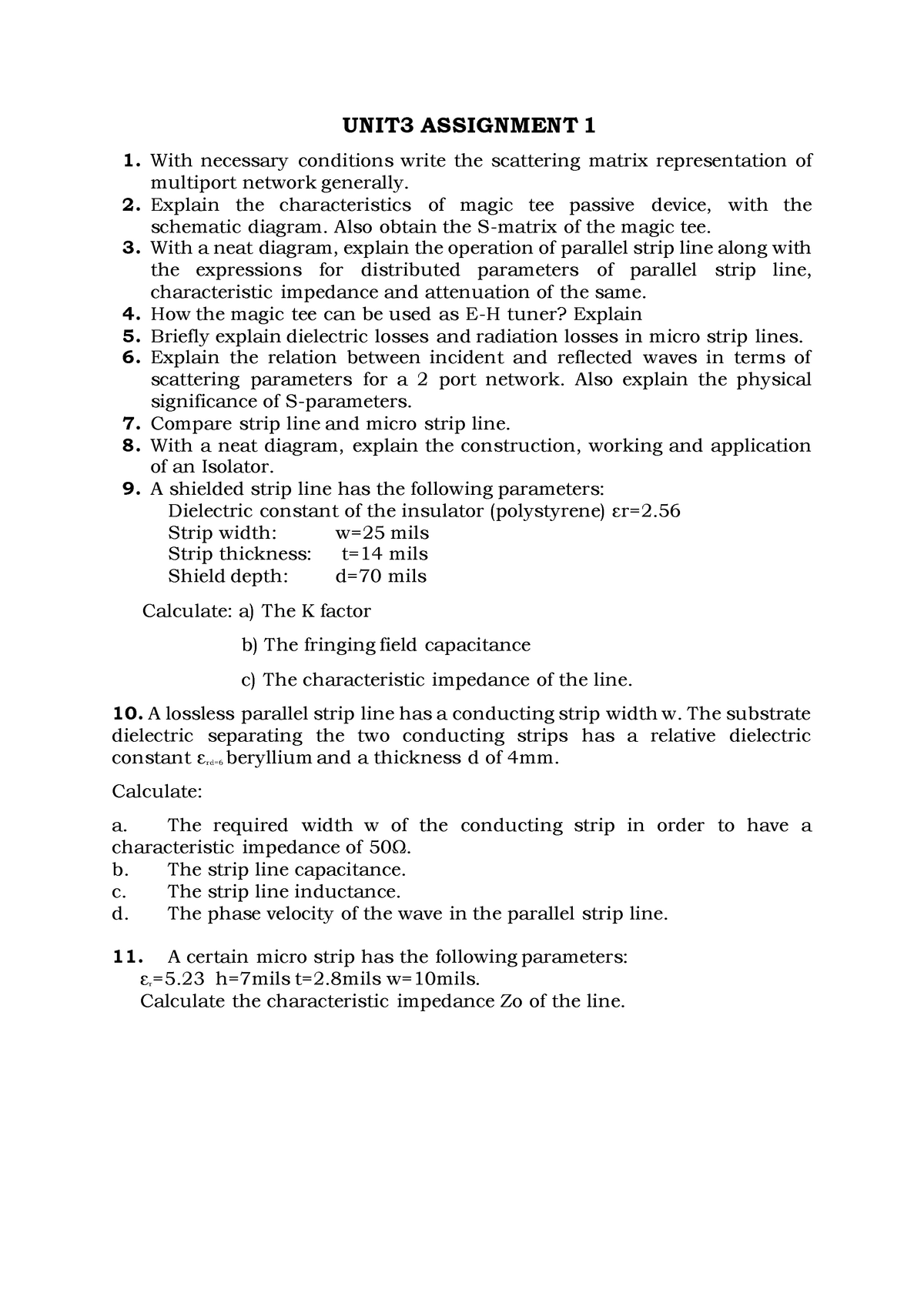 UNIT3 Assignment 1 - Prof. Ragavendra - UNIT3 ASSIGNMENT 1 1. With ...