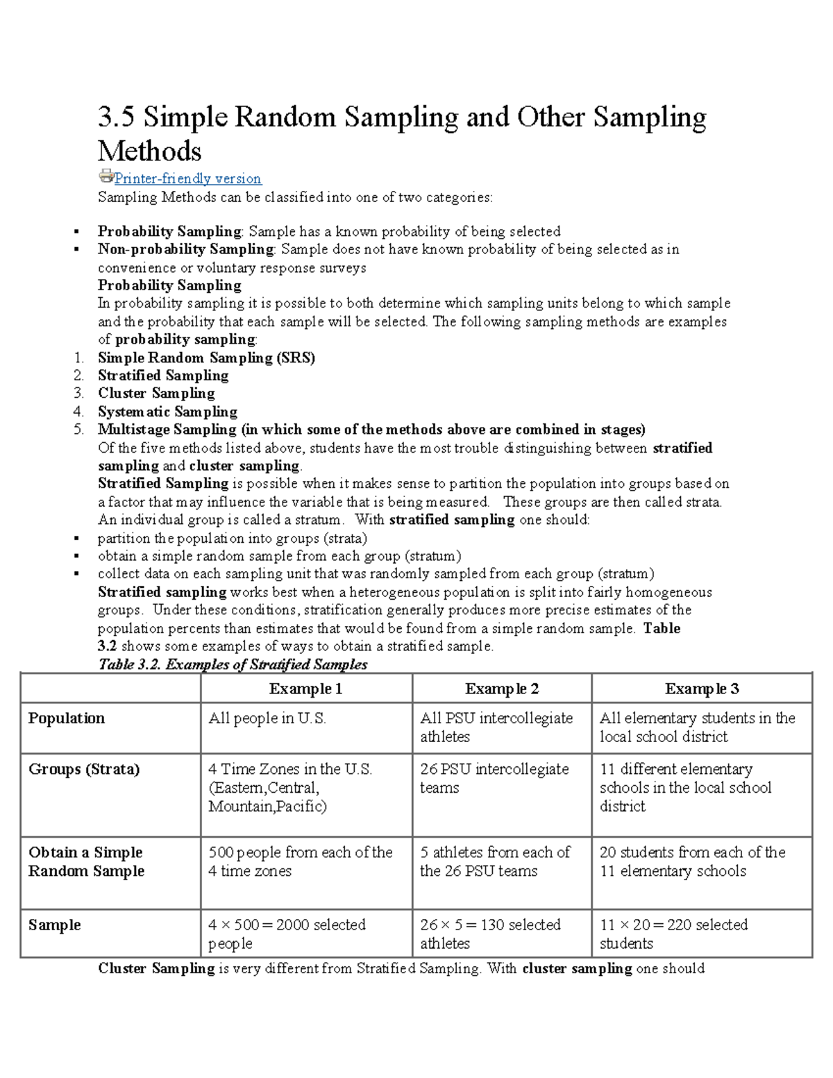 Samplingtechniques 1 - 3 Simple Random Sampling and Other Sampling ...