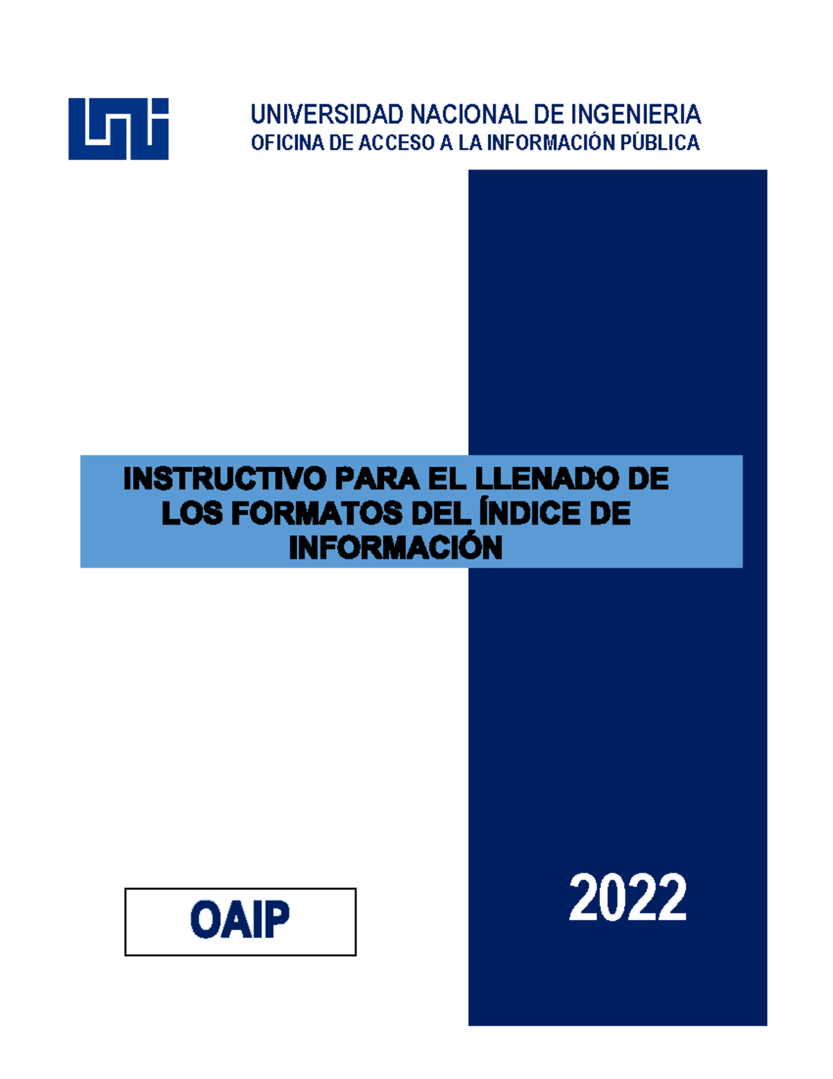 Instructivo para el Llenado de los Formatos OAIP - P á g. 0 | 13 ...