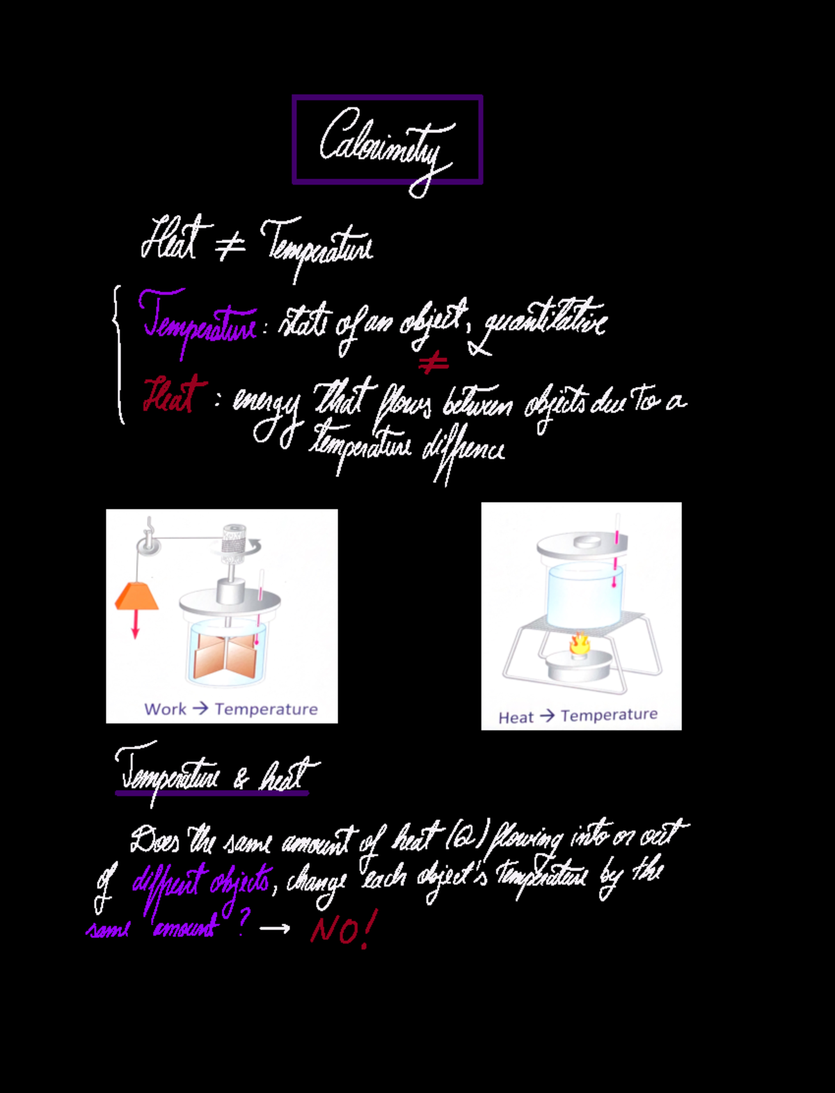 Calorimetry Notes applied natural sciences Studeersnel