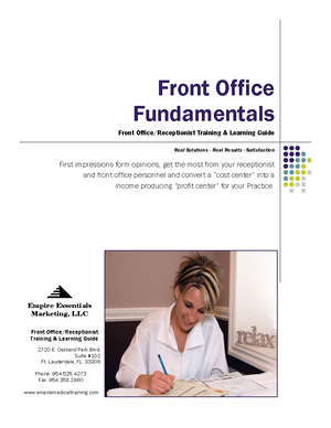 Front office management tutorial - i About the Tutorial Front Office ...