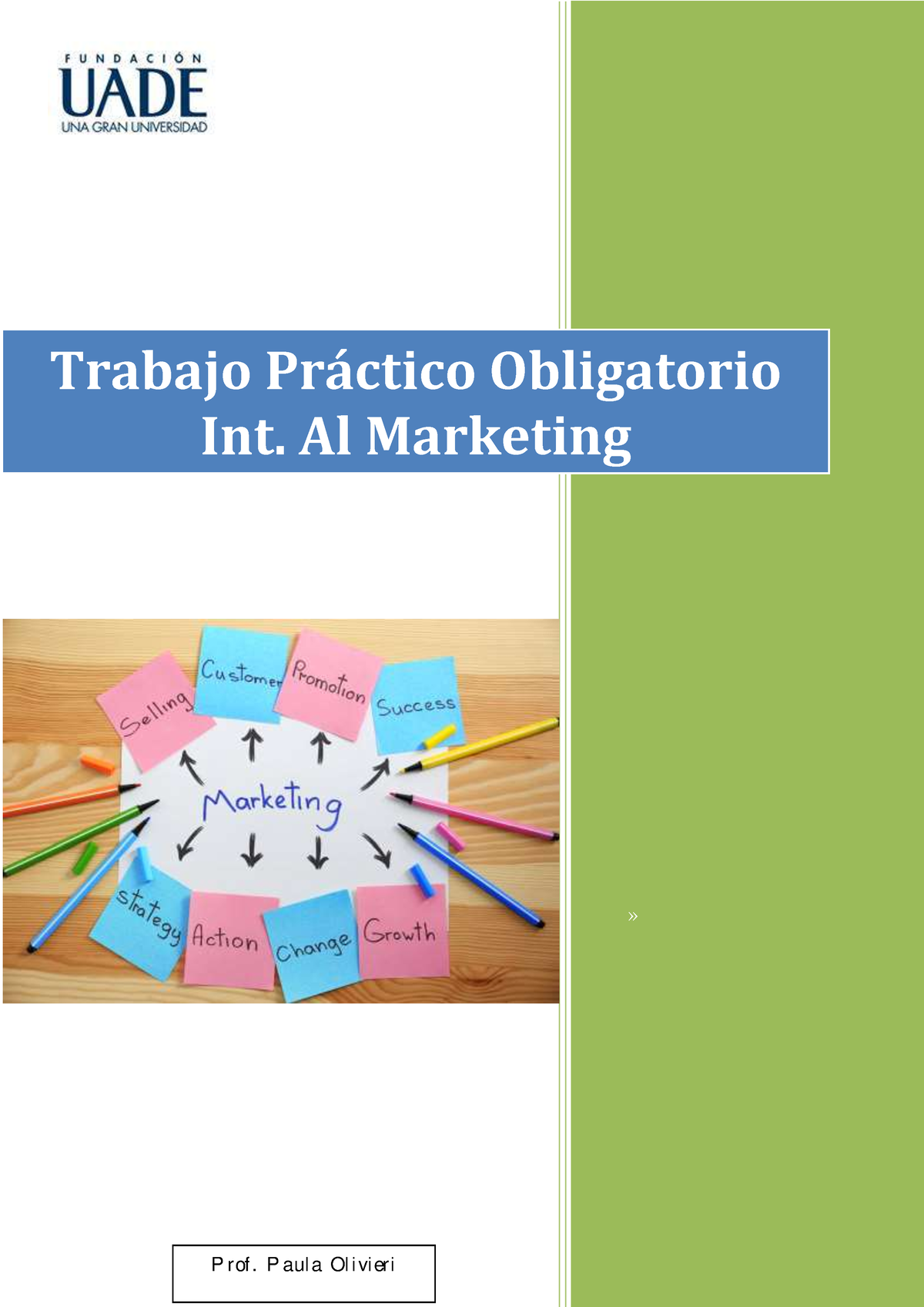 TP Marketing Grupal Obligatorio - ª Trabajo Pr·ctico Obligatorio Int ...