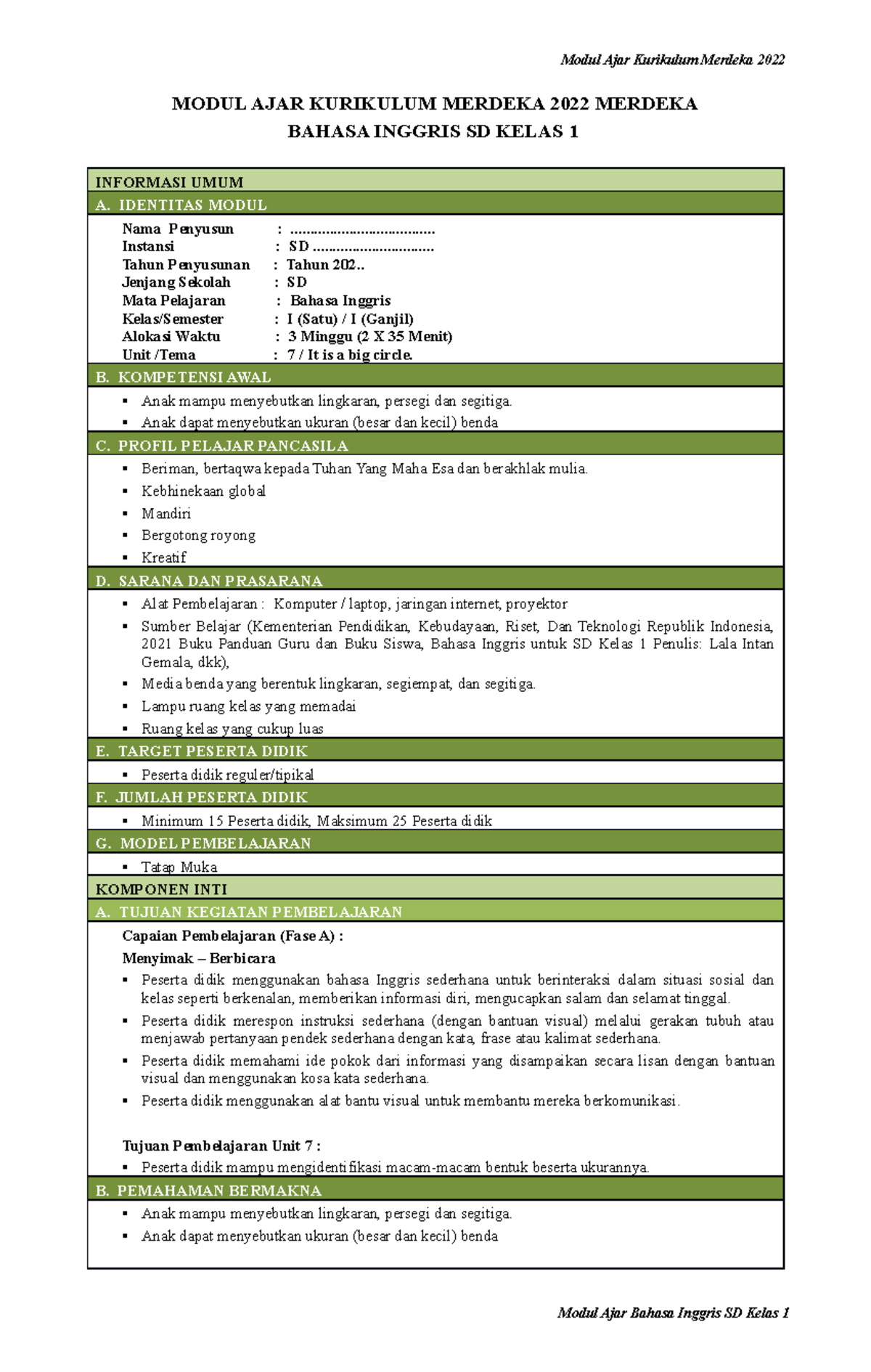 MA B Inggris K1 BAB 7 (datadikdasmen - MODUL AJAR KURIKULUM MERDEKA ...