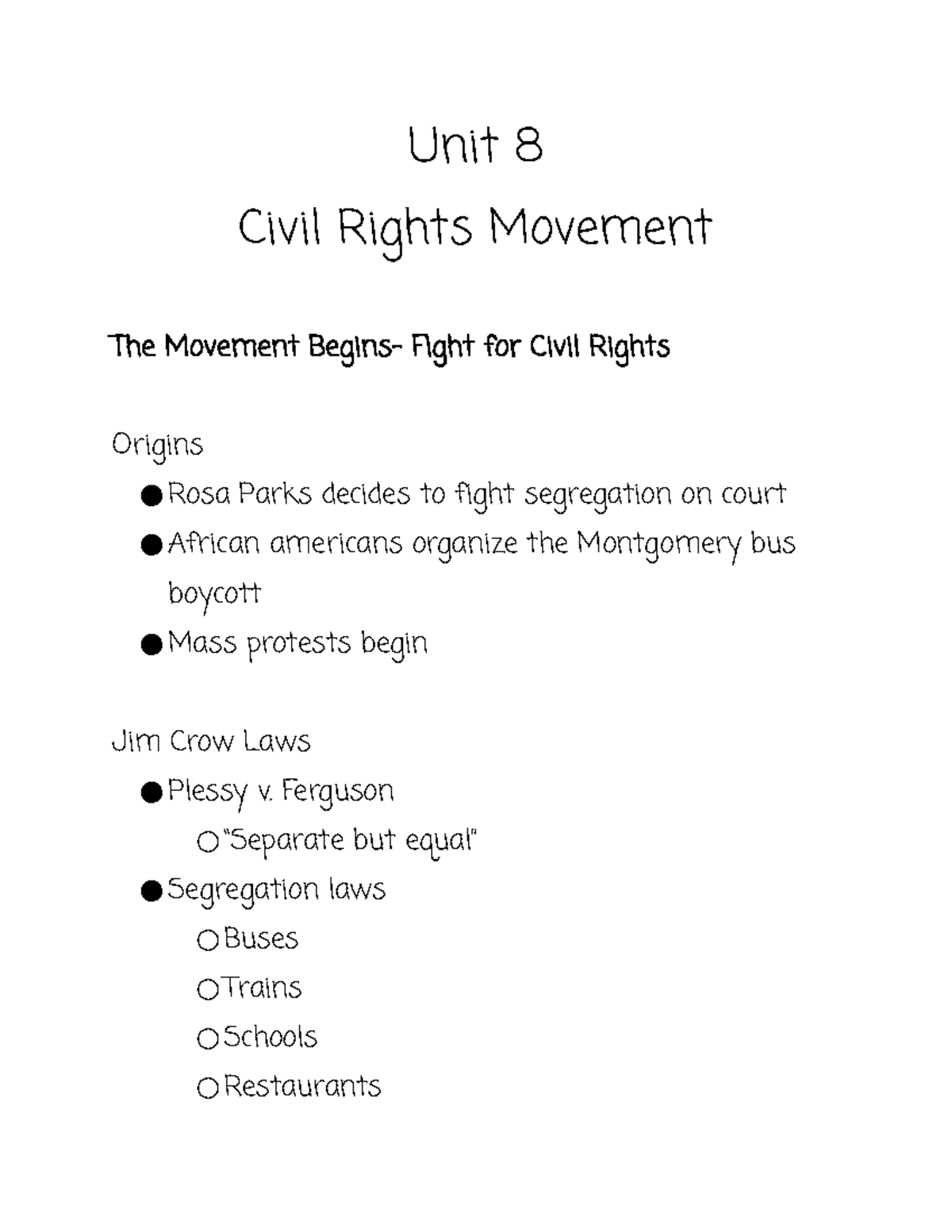 unit-8-notes-unit-8-civil-rights-movement-the-movement-begins