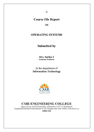 OS Assignment 2 - Questions from 2nd unit - OS Assignment 2 1. Consider ...