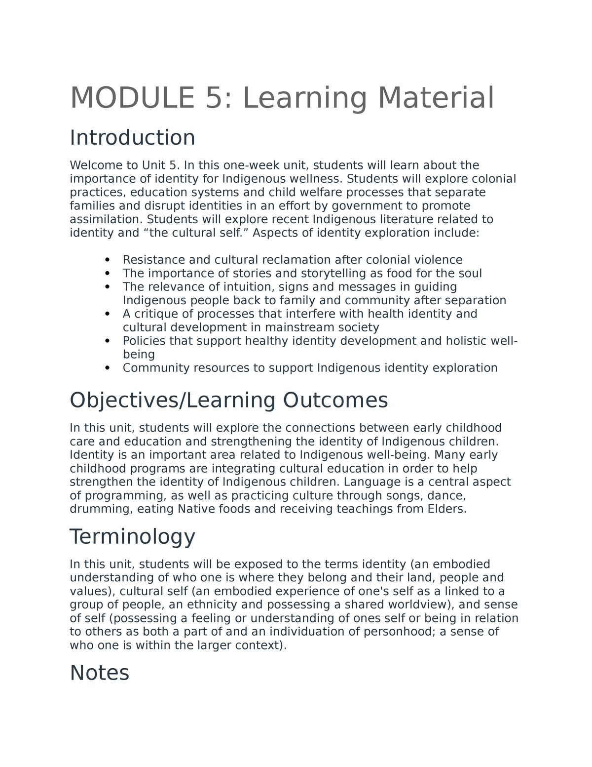 Module 5Learning Materials - MODULE 5: Learning Material Introduction ...