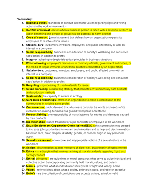 Introduction to Business Study Guide - Introduction to Business Study ...