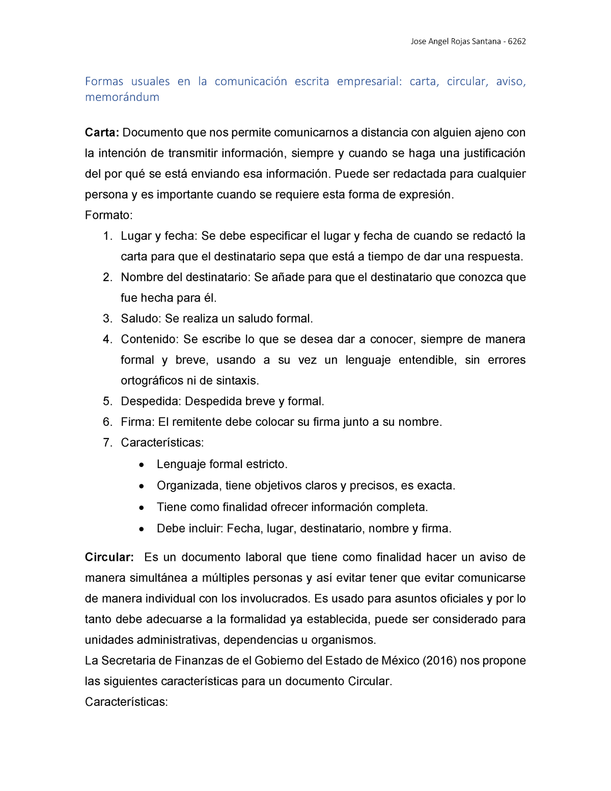 Formas Usuales En La Comunicación Escrita Empresarial Carta, Circular ...