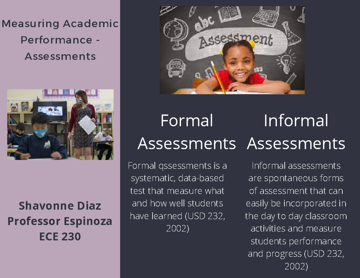 Assessment Brochure - Measuring Academic Performance - Assessments ...