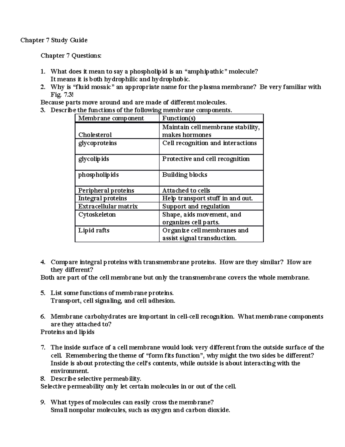 Chapter 7 study guide - Chapter 7 Study Guide Chapter 7 Questions: 1. What  does it mean to say a - Studocu