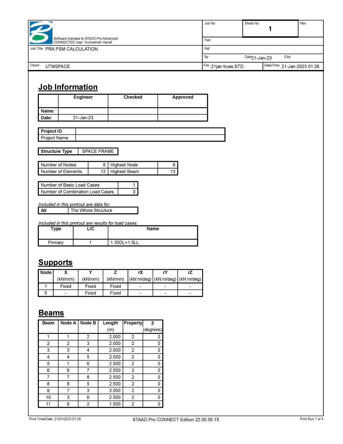 TUB12012 08 - data - Software licensed to STAAD Advanced CONNECTED User ...