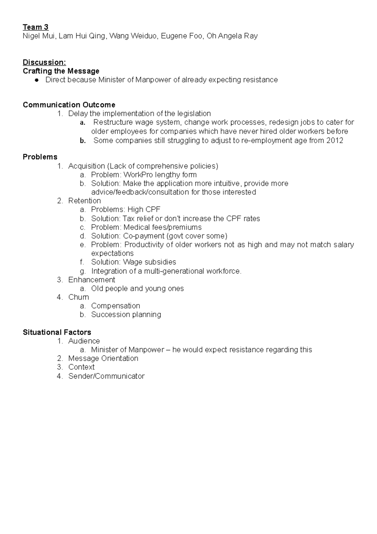 AB0602 Communication Management Strategies Group Writing Task attempt ...