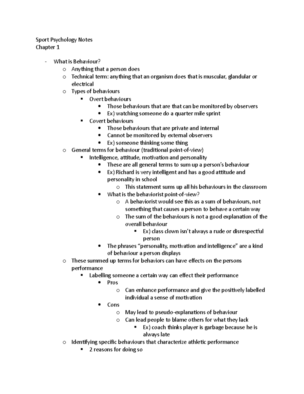 Sports psychology topics image