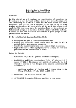 Tutorial 5 - Statutory Interpretation - Introduction To Legal Study ...