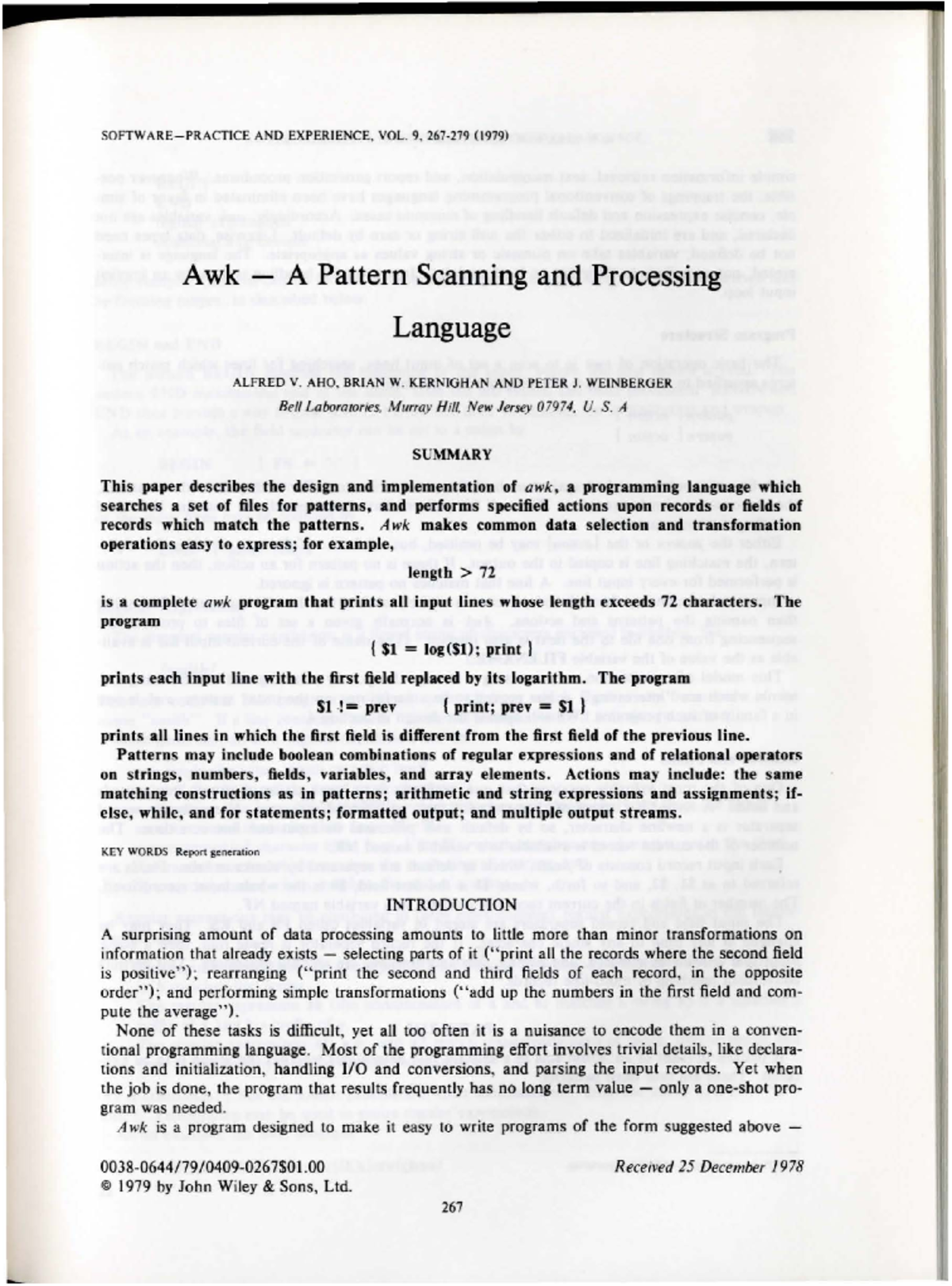 a-pattern-scanning-and-processing-language-software-practic-e-ano