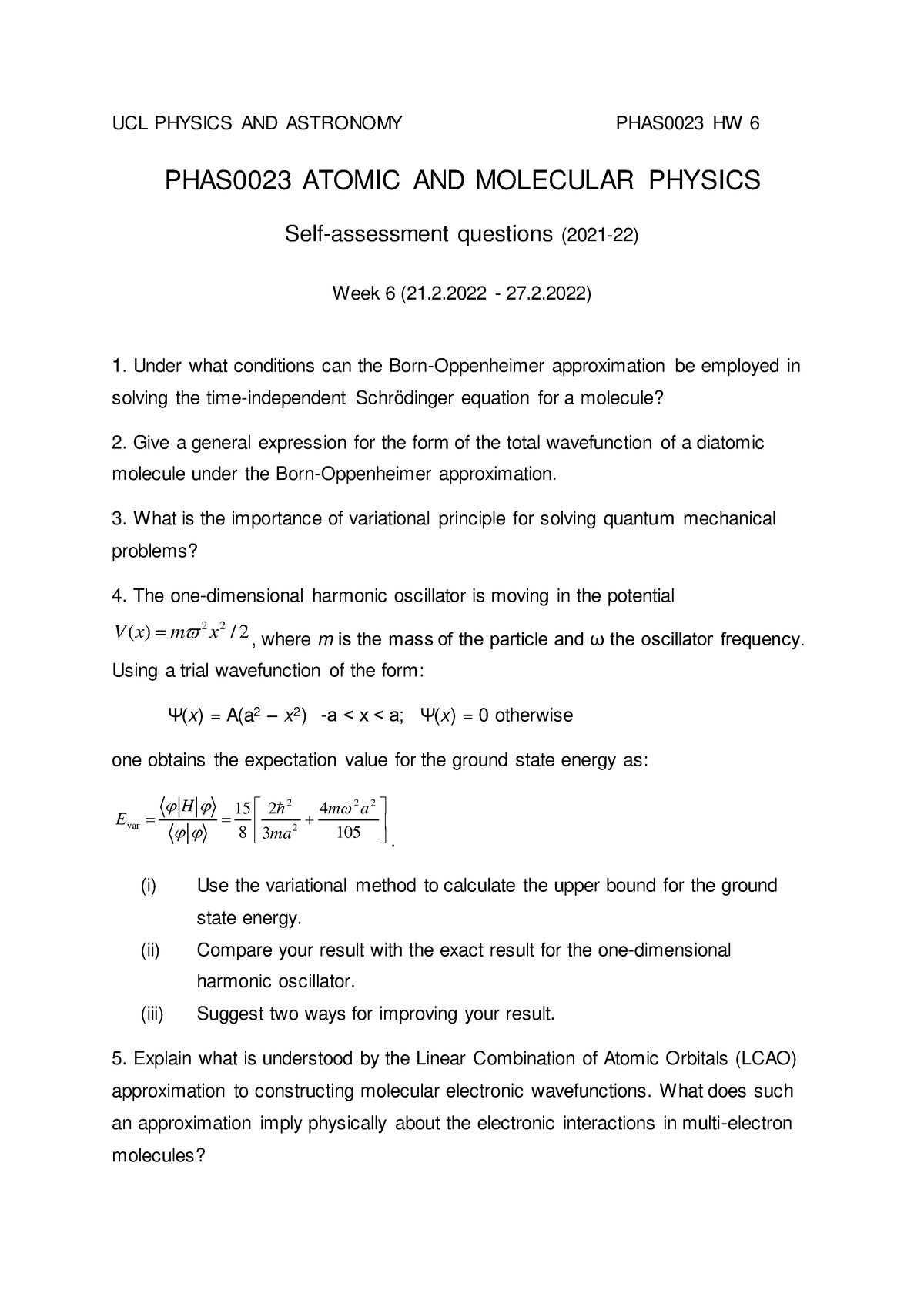 homework 170 w6