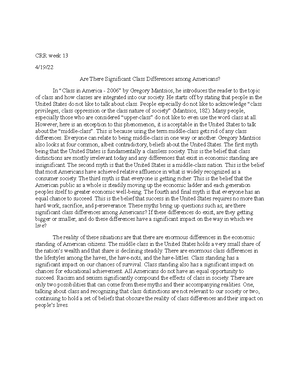 CRR Week 14 - EDUC 210 - CRR Week 14 4/25/ The Cycle of Liberation In ...