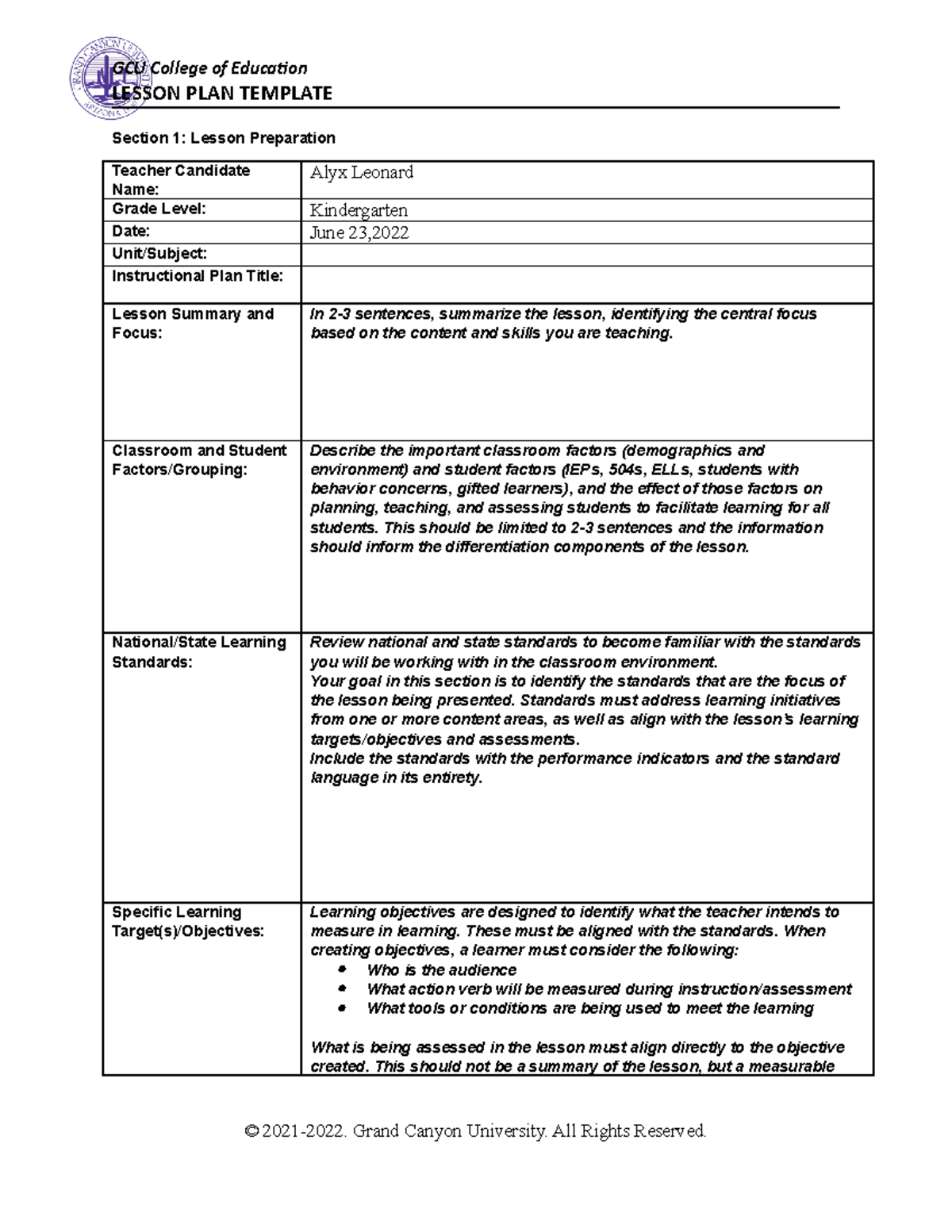 Leonard Alyx Benchmark-Lesson Planning for Literacy 10.02.14 AM ...