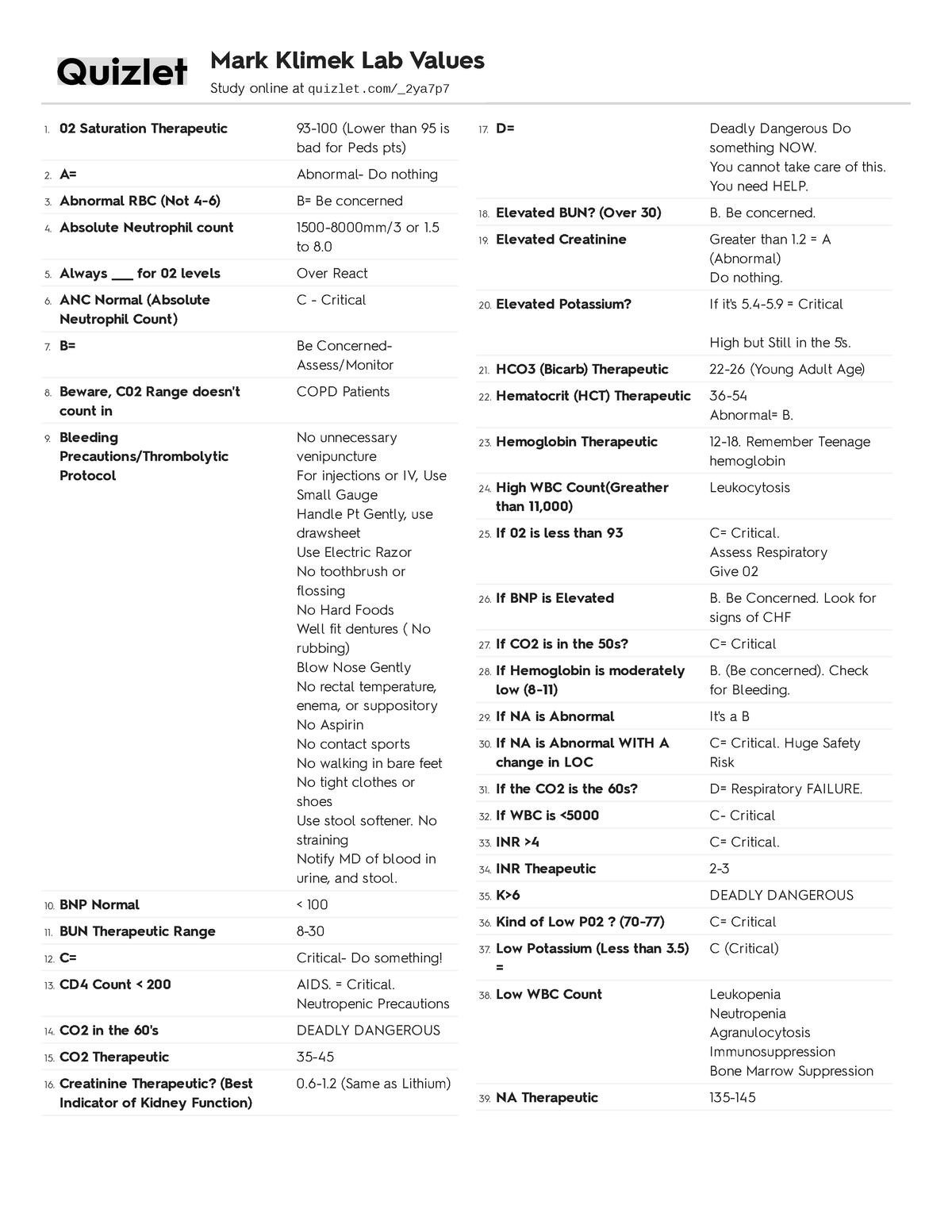 nclex-lab-values-quizlet-nursing-studocu