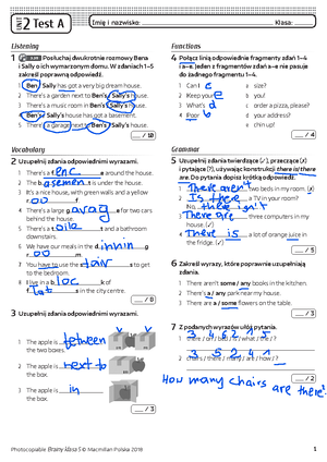 Klasa 5-test - Coś Tam - Test A Godny Podziwu Test Sprawdzający ...