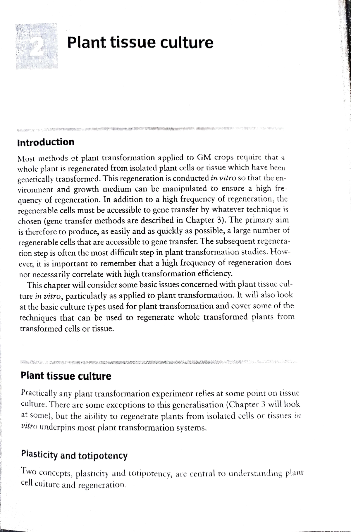 literature review plant tissue culture