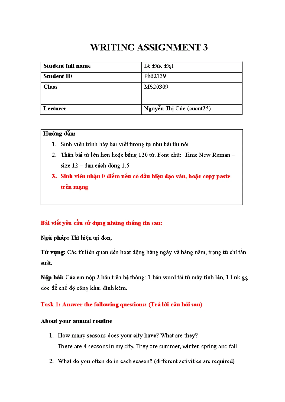 Topic 4 - .dasdw - TOPIC 4: YOUR FREE-TIME ACTIVITIES (>= 120 words ...