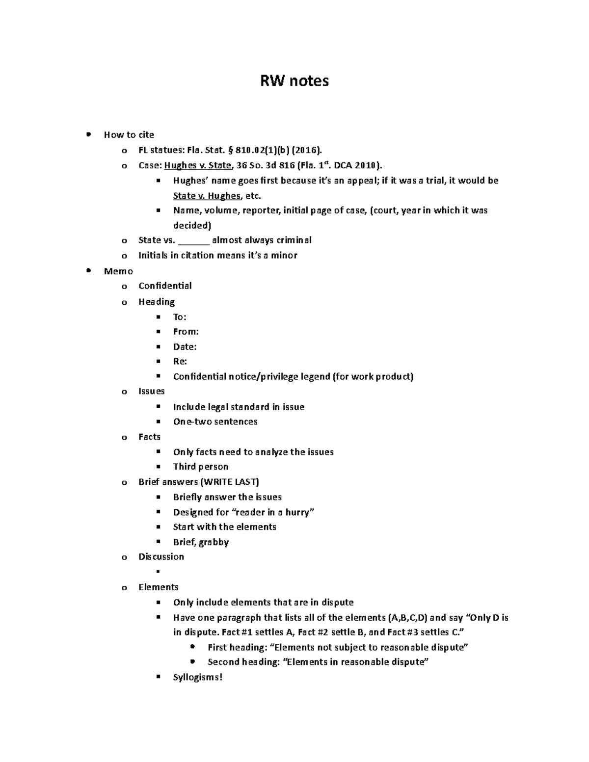 RW Notes Summary Research And Writing RW Notes How To Cite O FL RW Notes Summary Research And Writing RW Notes How To Cite O FL